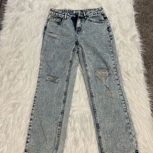 Acid wash jeans
